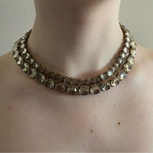 Zara gold and silver choker necklace